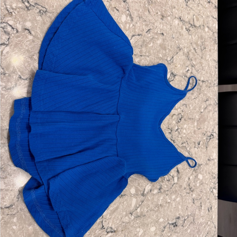Vibrant Blue Sleeveless Dress